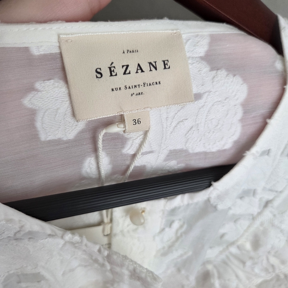 Sezane Paolina Blouse size 36 NWT - Picture 12 of 13